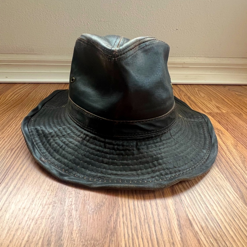 Dorfman Pacific Outback Cowboy Bushman’s Waxed Hat Brown men’s XL
